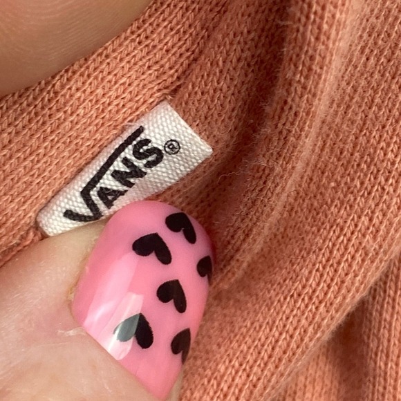 Vans Hoodie Womns Extra Small Oversized Cropped Hooded Pull Over Skate Grunge - Picture 6 of 9